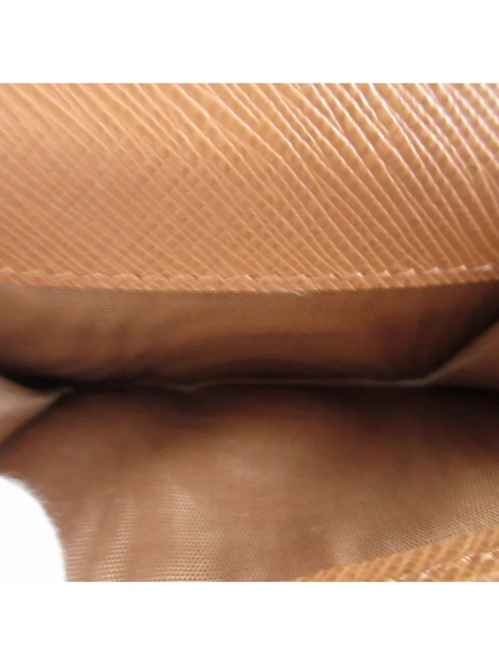 Prada Un Triangular Plate Saffiano Leather Beige Compact Wallet